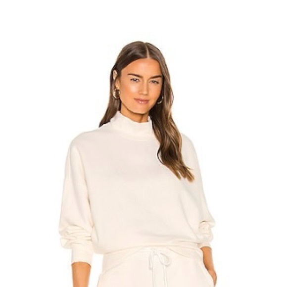 Rails Blaire Mock Neck Long Sleeve Sweatshirt, cream, size XS, NWOT - Picture 4 of 12